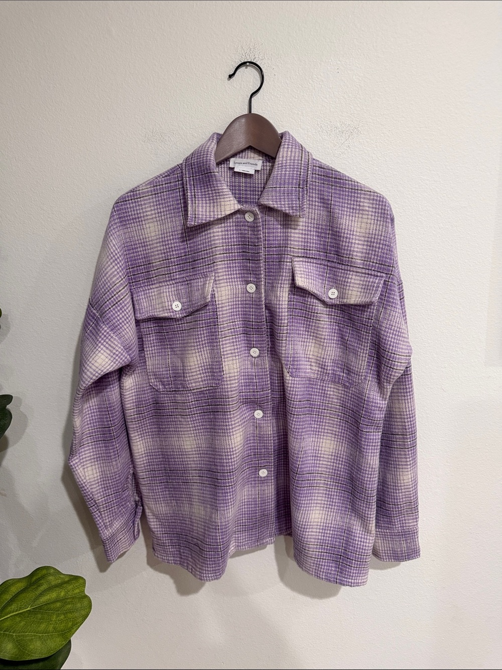 Lovers and Friends Purple Plaid Jacket